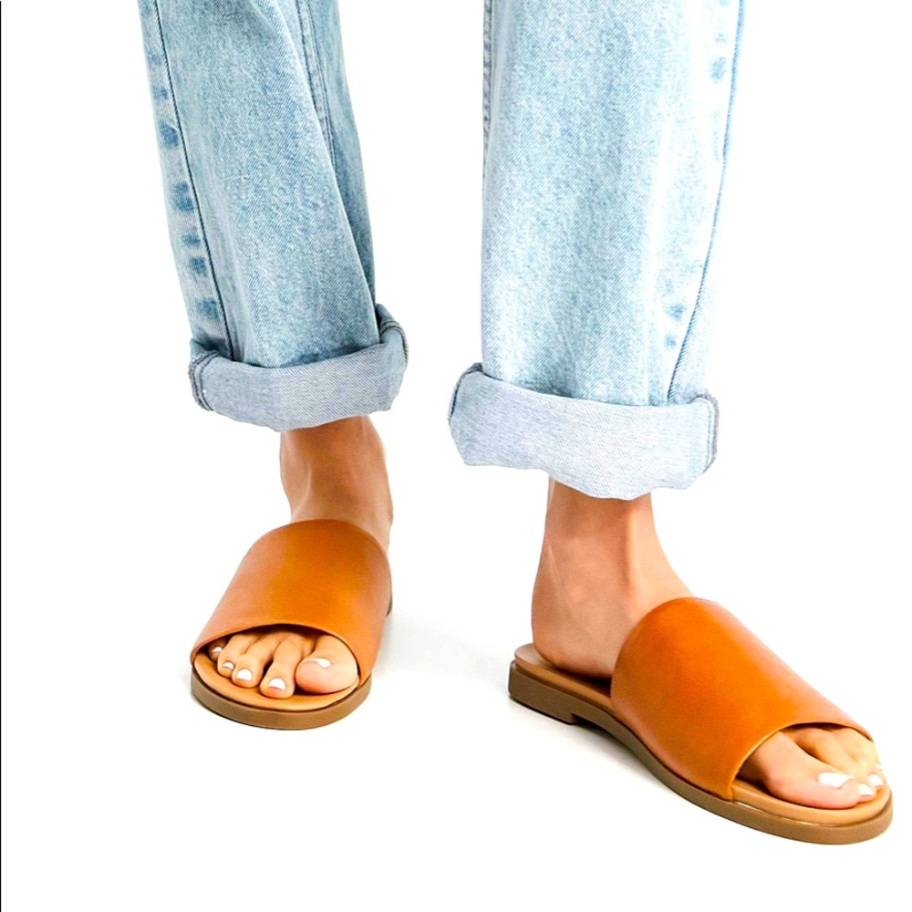Steve Madden Karolyn Leather Slide Sandals